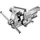 HEUER Schraubstock 101123, mit Wechselbacken, 120mm Backenbreite, verzinkt, Spannweite 150mm