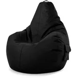Green Bean Sitzsack mit Rückenlehne 80x70x90cm - Gaming Chair mit 230L Füllung: Styroporkugeln, Oval, 70x90x80 cm, Hergestellt in Deutschland, Wohnzimmer, Hocker, Sitzsäcke, XXL Sitzsäcke