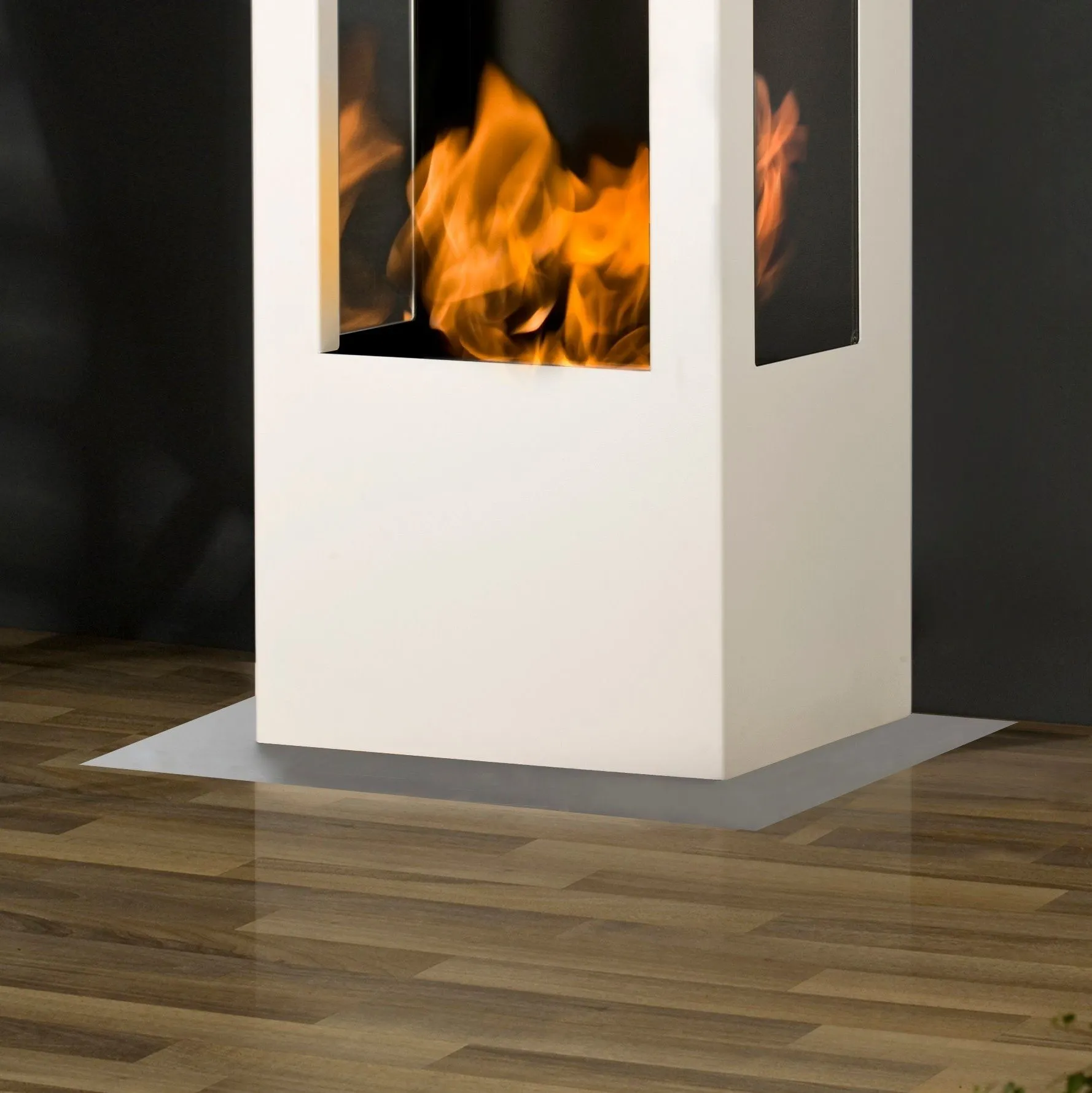 muenkel design Bodenplatte für prism fire, prism fire L und Empire: Glas (Transparent)