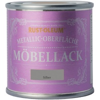 Rust-Oleum Möbellack Metallisch Silber Matt 125 ml