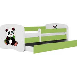 raumhirsch furniture Kinderbett Panda 80 x 180 cm Holzwerkstoff grün