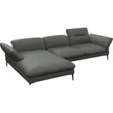 flexlux Ecksofa FLEXLUX "Salino, Funktionssofa mit Recamiere, Relaxsofa, Ecksofa", grau (warm mineral grau), B:307cm H:88cm T:182cm, Sofas, Ecksofa, Sofa mit Arm- und Kopfteil-Verstellungen, Kaltschaum & Stahl-Wellen
