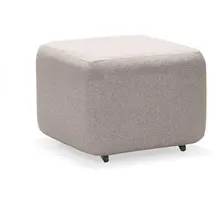 JV Möbel Textilhocker 53 x 40 x 53 cm Beige