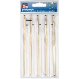 Prym Häkelnadel-Set Aluminium gold 2,5-5 mm 1 St.