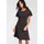 LAURA SCOTT Sommerkleid Gepunktet Schwarz/Rosa 48