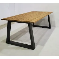 CLEMENTO Darlington Tisch 220x100 cm Aluminium/Anthrazit - Anthrazit