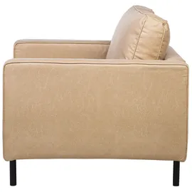 Beliani Sessel SAVALEN Kunstleder 0 x 0 x 0 cm Beige mit Kissen