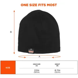 ergodyne international Ergodyne Wintermütze N-Ferno 6813, für Helme geeignet, schwarz