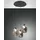 Fabas Luce Infinity 3-flg. 60 cm rund grau transparent