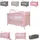 Lorelli Reisebett Noemi 2 Ebenen, Wickelauflage, Spielbogen, Tragetasche, Räder pink