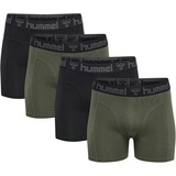 hummel Marston Boxershorts 4 Einheiten - Black / Thyme - M