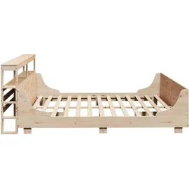 vidaXL Massivholzbett 180 x 200 cm Braun