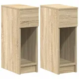 vidaXL Nachttische mit Schublade 2 Stk. Sonoma-Eiche 20x36x60 cm