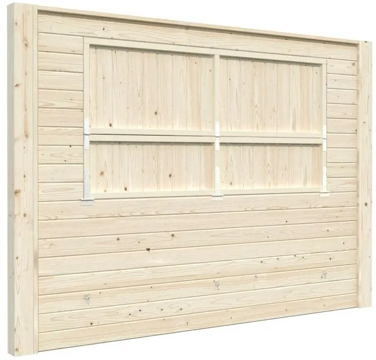 Palmako geschlossene Wand mit Kiosk-Klappe (Bianca) transparent tauchgrundiert