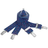 LINDENMANN Hosenträger X-Form blau Bundweite 110 cm Gesamtlänge 125 cm W 43.3 XL