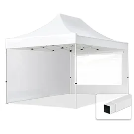 TOOLPORT Faltpavillon Economy 3 x 4,5 m inkl. 2 Seitenteile weiß 59048