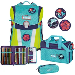 Scout Schulranzen-Set Sunny 4tlg. wellenspiel