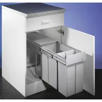 Wesco Traditionline Double-Boy 410 S/300-2, Abfallsammelsystem, alugrau 8011112