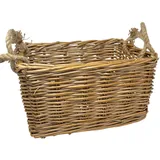 Dadeldo Living & Lifestyle Korb Dekokorb Rattan 45x35cm braun Dekoration