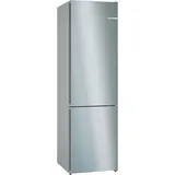 Bosch KGN392IDF Serie 4 Kühl-Gefrier-Kombination, 203 x 60 cm, 260 L Kühlen + 103 L Gefrieren, VitaFresh XXL längere Frische, NoFrost nie wieder... - Silber