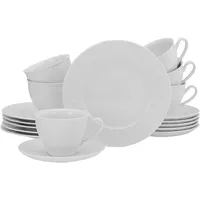 CreaTable Barcelona Kaffeeservice 18-tlg. weiß