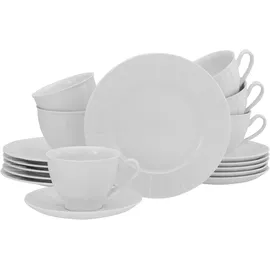 CreaTable Barcelona Kaffeeservice 18-tlg. weiß