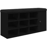 vidaXL Schuhbank 102 x 32 x 50 cm schwarz