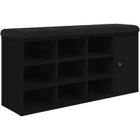 vidaXL Schuhbank 102 x 32 x 50 cm schwarz