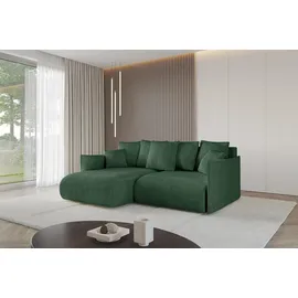 altdecor Ecksofa Cord 2-Sitzer Grün