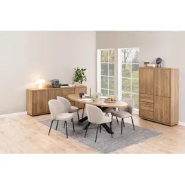 Actona Esszimmerstuhl Patricia Polyester beige 2er Set