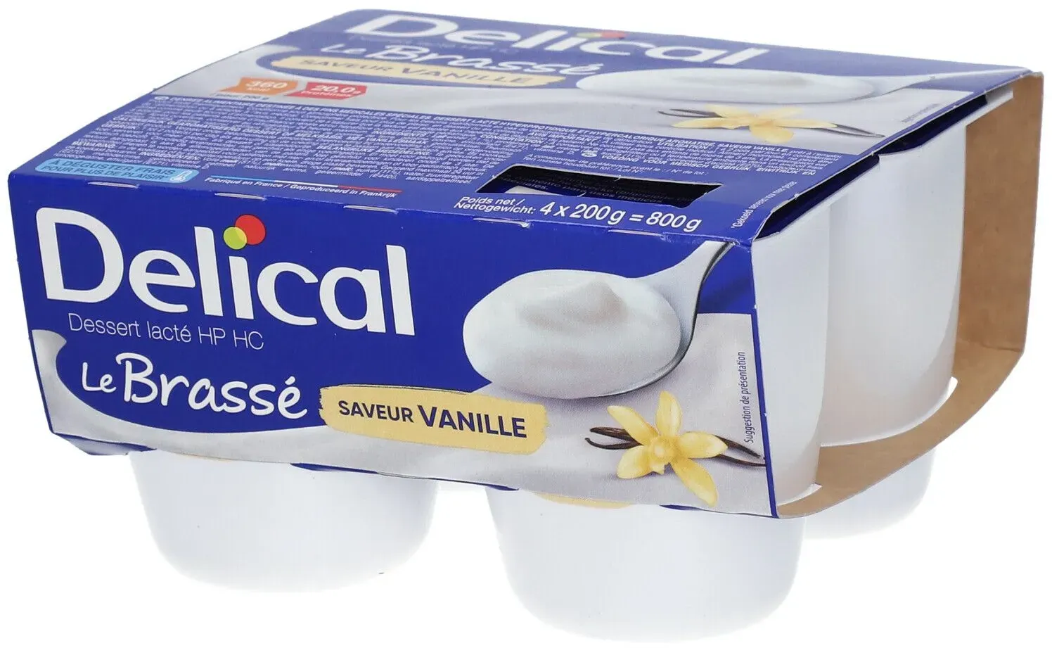 Delical Le Brassé Vanille 4x200 g