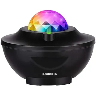 Grundig Sternenhimmel Projektor - Nachtlicht mit 10 LED Farben - Galaxy Projector Inkl Bluetooth Funktion - Fernbedienung und USB-Ladekabel, Schwarz
