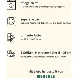 bellana Spannbettlaken Jersey-Lyocell 140 x 160 - 200 x 220 cm grün