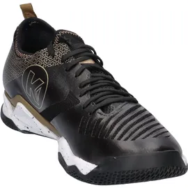 Kempa Herren Handballschuhe Wing Lite 2.0 44.5 Gold, Weiss, Schwarz