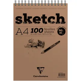 Clairefontaine Skizzenblock A4, 21x29,7cm, 90g, 100 Blatt