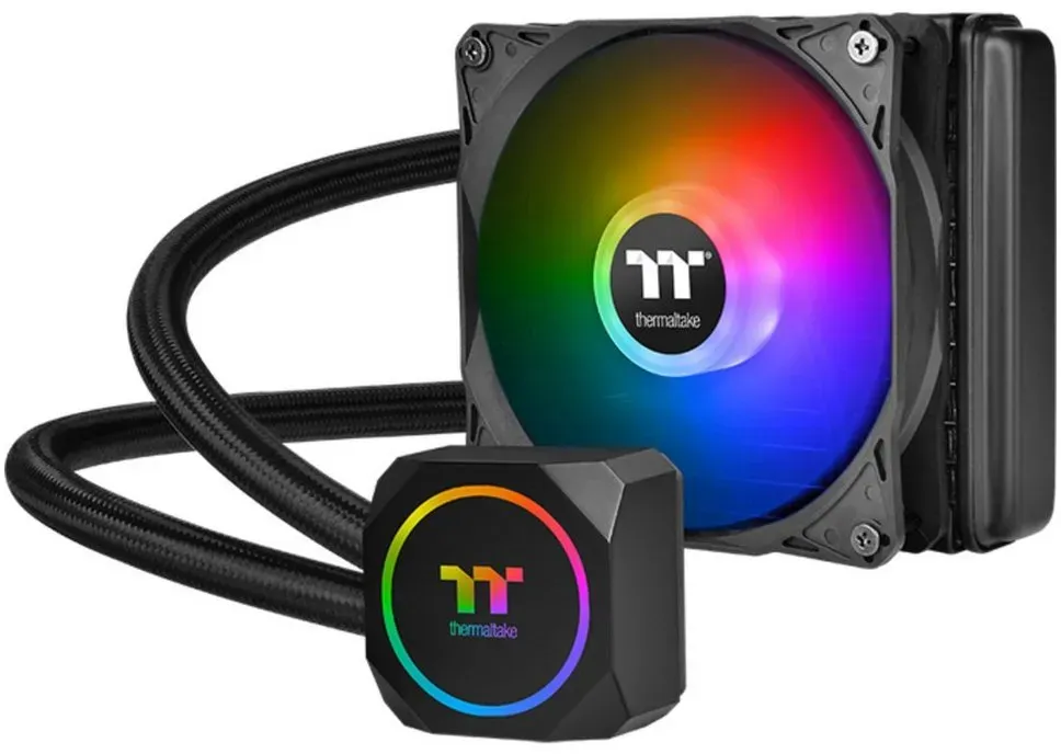 Thermaltake CPU Kühler Thermaltake TH120 ARGB Sync 120mm, Wasserkühlung schwarz