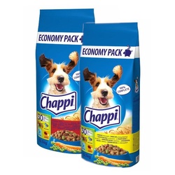 CHAPPI MIX – mit Geflügel und Gemüse und mit Rindfleisch, Geflügel und Gemüse 27kg (2×13,5kg)