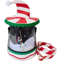 Loungefly The Nightmare Before Christmas Candy Cane Carousel Drehende Figurale Umhängetasche, Mehrfarbig/Meereswellen (Ocean Tides) - M