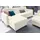 exxpo - sofa fashion "Elio, kompakt, bequem & zeitloses Design, Breite 217cm, L-Form", weiß (alpine weiß), B:217cm H:84cm T:157cm, Luxus-Kunstleder;NaturLEDER (echtes Rindsleder) in Sitz und Rücken.