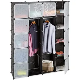 Relaxdays Kleiderschrank 10021971_46 145,0 x 36,5 x 180,0 cm