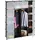 Relaxdays Kleiderschrank 10021971_46 145,0 x 36,5 x 180,0 cm