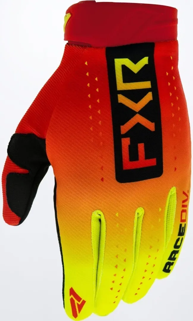 FXR Reflex Motocross Handschuhe, rot-gelb, Größe 2XL für Männer