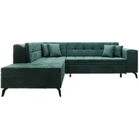 Luxusbetten24 Schlafsofa Designer Sofa Lania, mit Schlaffunktion grün