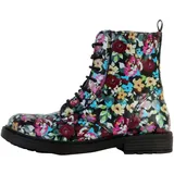 GEOX J Eclair Girl D Ankle Boot, Black/Multicolor, 35 EU