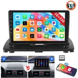 ESSGOO 4+64G Autoradio Android 15 Für Volvo XC90 2004-14 Carplay GPS Navi Autoradio (Digitalradio (DAB), 4+64GB(optional), RDS, AM, FM, Carplay Android Auto Bluetooth EQ USB GPS Navi WIFI Touchscreen) schwarz