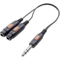 SpeaKa Professional SP-7869836 Klinke Audio Y-Adapter [1x Klinkenstecker 6.35 mm - 2x Klinkenbuchse 6