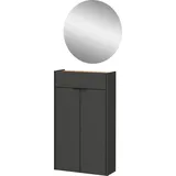Germania Ameca 56 x 200 x 22 cm mit Spiegel / grau