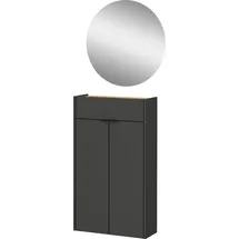 Germania Ameca 56 x 200 x 22 cm mit Spiegel / grau