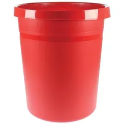 HAN Papierkorb GRIP mit Rand, 18 l, rot, 2 Griffmulden, extra stabil