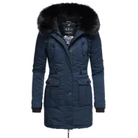 Navahoo Damen, Warmer Winterparka mit Kapuze Luluna Prc blau, Gr. XS - XS